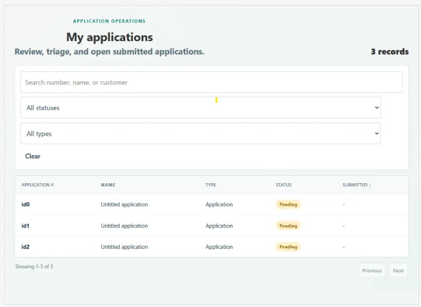 Application Management PCF