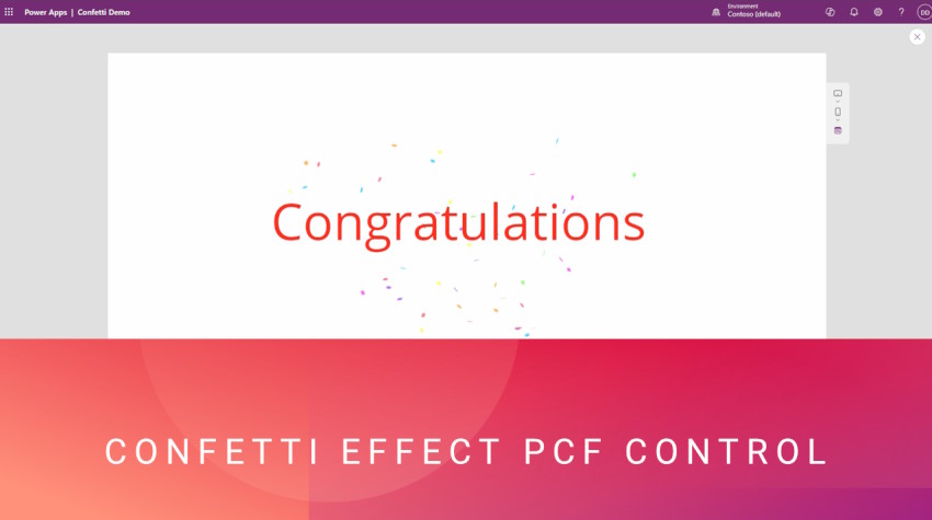 Confetti PCF Component