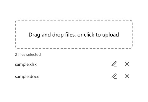 Canvas Json Drag Drop File Uploader