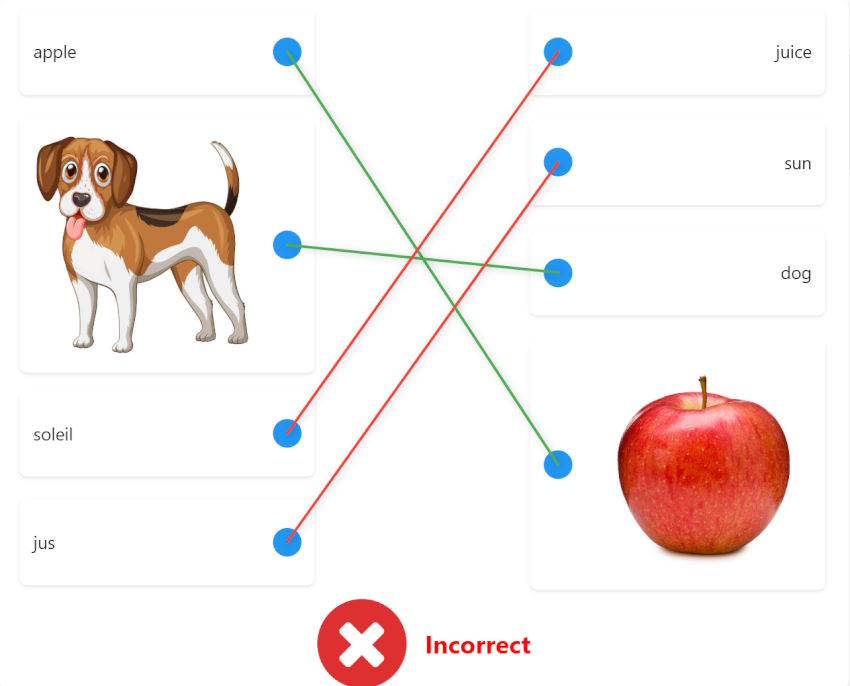 Drag and Drop Quizz