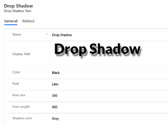 DropShadow Text