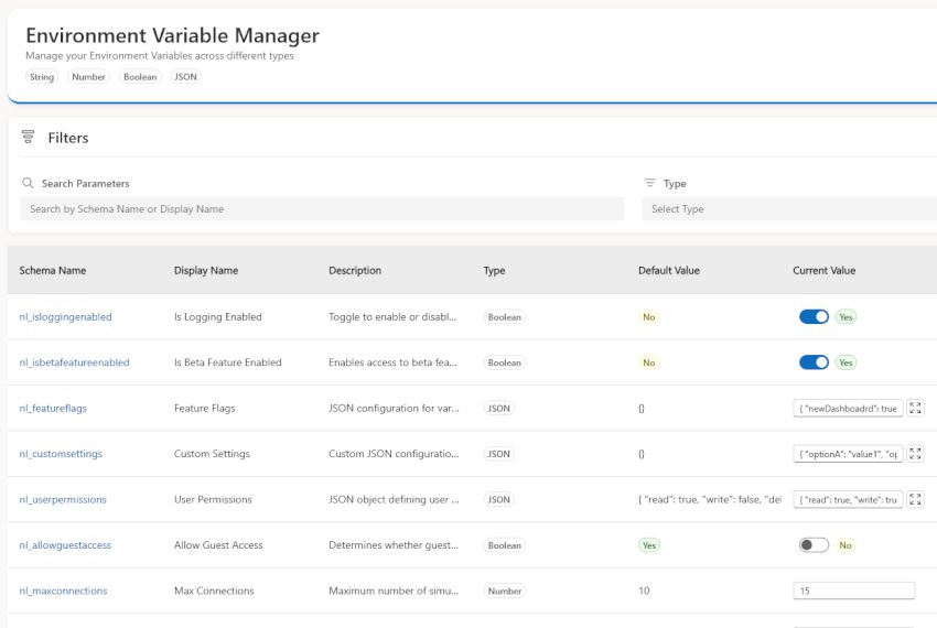 Environment Variable Manager