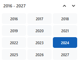 Fluent Year Picker