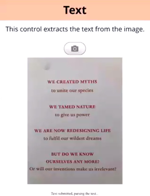 Image To Text Control
