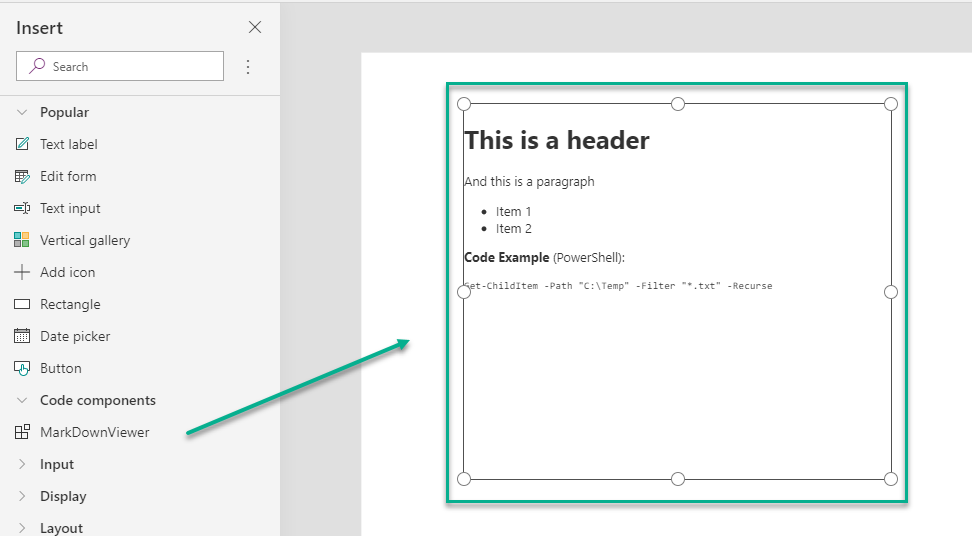 Power Automate Markdown