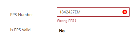 PPS Number Validator
