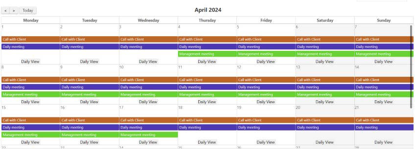 Schedule Board View