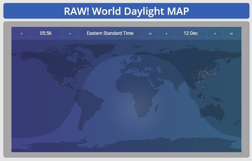 World Daylight Map